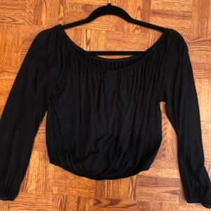 H&m black top never worn